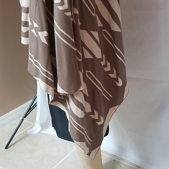 NEIMAN MARCUS ABSTRACT CARDIGAN OPEN FRONT - Picture 6 of 8